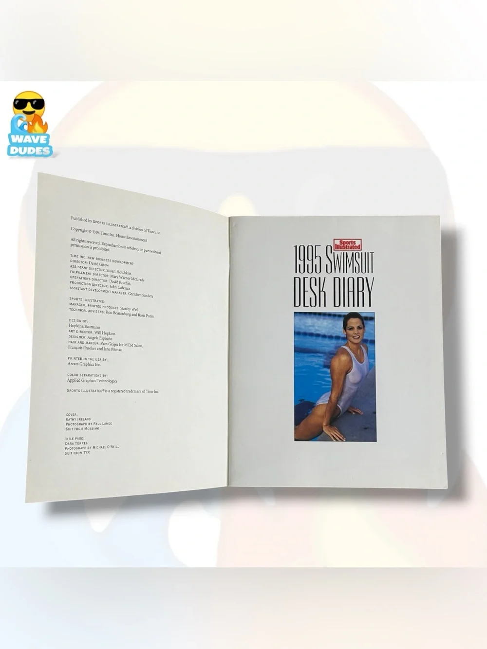 Sports Illustrated 1995 Kathy Ireland Cover Swimsuit Desk Diary
